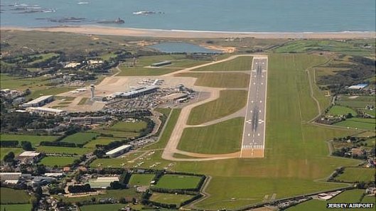 Jersey Airport aerial view